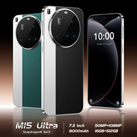 Nouveau Téléphone Portable Original M15 Ultra 7,3 pouces 5G Débloqué avec Stylet 16 Go + 512 Go Grand Écran pour le Gaming Android 15 IA