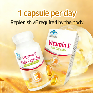 วิตามินอีแบบซอฟต์แคปซูล 105 มก. สารสกัดจากพืช สารต้านอนุมูลอิสระ อาหารเสริมสำหรับผู้ใหญ่ บำรุงผิวและเสริมความงามในรูปแบบซอฟต์เจล - Product Image 2