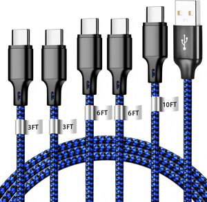Cavo USB C Durevole per Ricarica Rapida PD e Sincronizzazione Dati per Laptop, <span class=keywords><strong>Tablet</strong></span>, <span class=keywords><strong>Samsung</strong></span> <span class=keywords><strong>Galaxy</strong></span>, iPhone 15, Google Pixel - Product Image 1