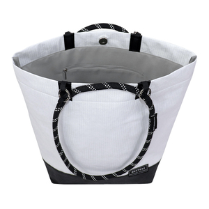 Sac fourre-tout en papier Tyvek Dupont personnalisé, écologique, résistant aux déchirures, imperméable, argenté avec poignées - Product Image 4