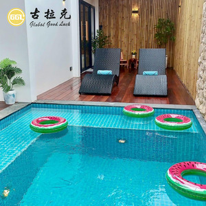 <span class=keywords><strong>Carreaux</strong></span> de mosaïque en céramique premium bleus à <span class=keywords><strong>double</strong></span> craquelure, résistants à l'eau, motif parquet pour piscine, villa, mur d'accentuation - Product Image 5