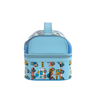 Premium Niedliche Fahrzeugmuster Jungen Isolierte Lunch-Kühltasche Zweischichtige Tragbare Kinder-Essens-Aufbewahrungstasche - Product Image 2