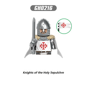 Soldat médiéval série armée Mini série médiévale Temples tombes hôpitaux teutoniques chevaux de guerre figurines blocs de construction jouets PVC - Product Image 3