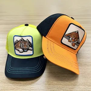 Özel nakış logosu hayvan yama ayarlanır beyzbol şapkaları Camo Gorras orijinal şoför şapkası Richardson 112 şoför şapkası