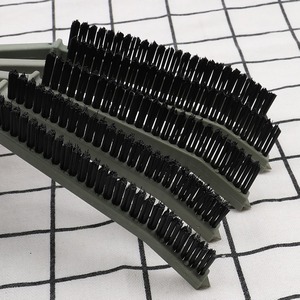 Brosse à bandes de 3,5 cm de largeur, à poils durs, pour le nettoyage des coins des carreaux de salle de bain et de cuisine, usage domestique, manuelle, avec manche en plastique - Product Image 3