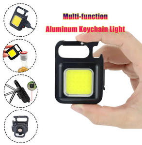 Mini Rechargeable Portable Pocket Cob <b>Work</b> <b>Light</b> Magnetic Inspection <b>Light</b> Opener Torch Keychain Lamp LED Camping Flashlight - Product Image 1