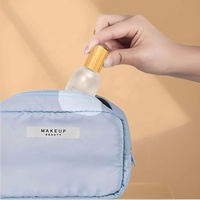 Flacon à bille rond en verre dépoli vide pour soins de la peau, parfums et huiles essentielles, 10 ml, emballage cosmétique rechargeable sans BPA
