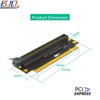 Reverse PCI-E 3.0 PCIe 16X Slot vers X16 Adaptateur Riser Card (Direction d'installation vers CPU) pour boîtier d'ordinateur serveur 2U