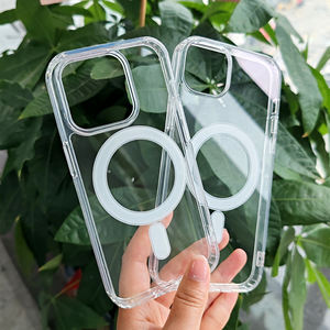 Coques de Téléphone Magnétiques Transparentes Antichoc avec Logo pour Chargeur <span class=keywords><strong>Mag</strong></span>, Protection Claire pour iPhone 16 15 14 13 12 17 Pro Max - Product Image 5