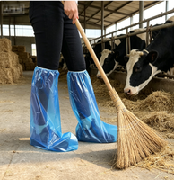 Surchaussures sanitaires jetables pour l'agriculture, protections de pieds élastiques et imperméables pour la désinfection des exploitations agricoles, la quarantaine et les contrôles vétérinaires