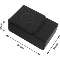 Boîte de rangement en cuir pour cartes de tarot, oracle et Lenormand