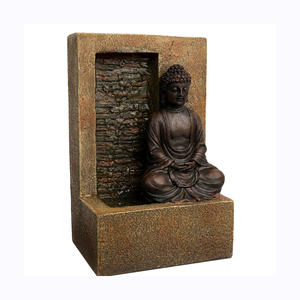 Fontaine d'eau en bronze moulé sous pression, statue de <span class=keywords><strong>Bouddha</strong></span> moderne, décoration extérieure pour <span class=keywords><strong>jardin</strong></span>, maison, parc - Product Image 5