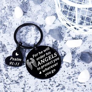 Lilangda, superventas, alas de Ángel, versículo de la Biblia, regalos de fe religiosa de Navidad para mujeres, hombres, llavero cristiano de Pascua - Product Image 3