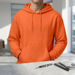 Wholesale Winter Men's Oversized Streetwear Hoodie 100% Cotton Premium Heavy <b>Fleece</b> Pullover Zipper Front Eco-Friendly OEM - Product Image 1
