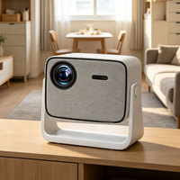 Projecteur intelligent Android 4K 3D C45B 2026 OEM en gros, 200 pouces, réglage automatique à 360 degrés, avec support