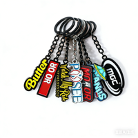 Gantungan Kunci Carabiner Stainless Steel Logo Kustom Desain Huruf Kartun Personal untuk Hadiah Promosi