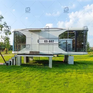 Capsule d'espace de vacances de paysage résidentiel modulaire préfabriqué personnalisé Homestay Intelligent Capsule House