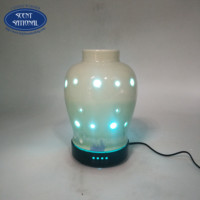 Mini humidificateur d'arôme en céramique diffuseur d'huile essentielle bouton hydratant électrique aromathérapie décor AU US Portable Rechargeable