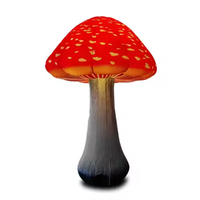 Champignon Gonflables Éclairage Led Extérieur Champignon Gonflable Coloré pour Décoration
