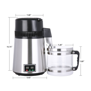 <span class=keywords><strong>Destilador</strong></span> <span class=keywords><strong>de</strong></span> <span class=keywords><strong>agua</strong></span> <span class=keywords><strong>de</strong></span> acero inoxidable para el hogar, 4L, con jarra <span class=keywords><strong>de</strong></span> vidrio, <span class=keywords><strong>precio</strong></span> <span class=keywords><strong>de</strong></span> fábrica - Product Image 1