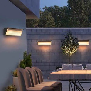 Lampe murale extérieure à énergie solaire, étanche, LED, lumière extérieure pour villa, cour, jardin, décoration - Product Image 3