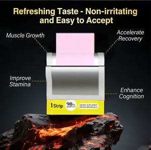 Bandes orales de créatine monohydrate micronisée en gros, en stock, 10 unités, pour soutenir l'endurance, la force et la récupération musculaire chez les adultes, OEM - Product Image 2
