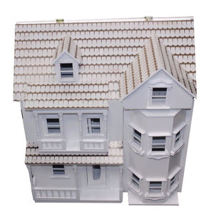 Maison <span class=keywords><strong>de</strong></span> poupée en bois éducative <span class=keywords><strong>à</strong></span> construire soi-même, miniature avec meubles et accessoires, maison <span class=keywords><strong>de</strong></span> poupée en bois pour enfants et filles - Product Image 3
