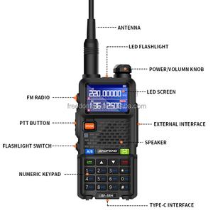 BFUV-5RH Two Way Radio Long Range Handheld Portable Walkies High Power Dual Band Baofeng UV-5rh <b>Walkie</b>-<b>talkie</b> - Product Image 3