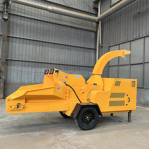 Diesel Mehrzweck-Holzhacker Reifen montierter mobiler Holz brecher Log Branch Coconut Shell Grinder - Product Image 5