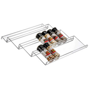 Étagère à épices à plusieurs niveaux en acrylique, 3 niveaux, organisateur de condiments de cuisine, étagère de rangement - Product Image 4