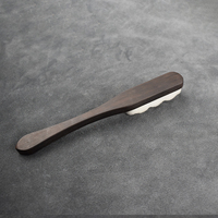 Brosse en nylon ultra-dense et souple à manche en bois, à tête ondulée et plate, pour le polissage et le nettoyage des perles de Bodhi, de noix et de Bouddha (DIY, OEM)