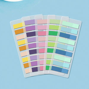 Mini cuaderno multicolor con notas adhesivas y pestañas de índice Morandi, juego de oficina portátil para estudiantes, blocs de notas - Product Image 6