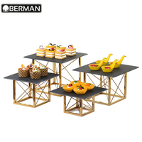 Peralatan Dapur Hotel Lainnya Dari India Meja Sajian Prasmanan Rak Makanan Restoran Set untuk Pernikahan