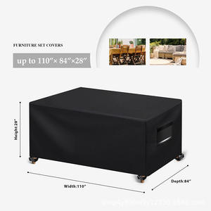 Housse de protection pour meubles de patio WOQI 125.98x82.68x27.17 pouces, imperméable, en PVC résistant - Product Image 3