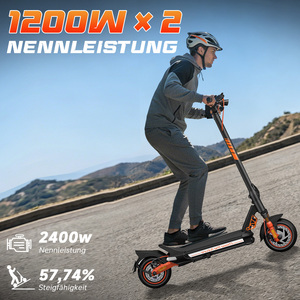 Patinete Eléctrico de 2400W con Doble Motor, 46-65km de Autonomía, 78% de Capacidad de Subida, Resistente al Agua IPX5, Control por Aplicación, Plegable - Product Image 1