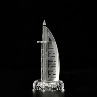 Modelo de Edificio 3D Personalizado JY, Modelos de Torres para Regalos de Aniversario de Empresa, Artesanía de Cristal, Trofeo de Cristal, Premio
