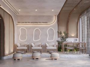 Ensemble de mobilier de salon de coiffure personnalisé avec éclairage LED pour un projet de conception de magasin clé en main - Product Image 4