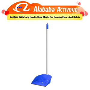 Paletta con manico lungo in plastica blu per la pulizia di pavimenti e detriti - Product Image 2