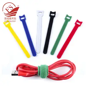 Factory Price Manufacturer Supplier Colorful Cable Hook Loop Tape Reusable Hook and Loop Cable Ties