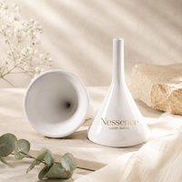 Testeur de parfum en céramique de luxe avec logo personnalisé, dispositif d'expérimentation olfactive, outil d'expérience olfactive pour les boutiques de parfums et les comptoirs de beauté