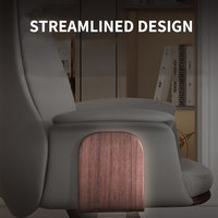 Chaise de bureau ergonomique moderne en cuir PU pour directeur, PDG, patron