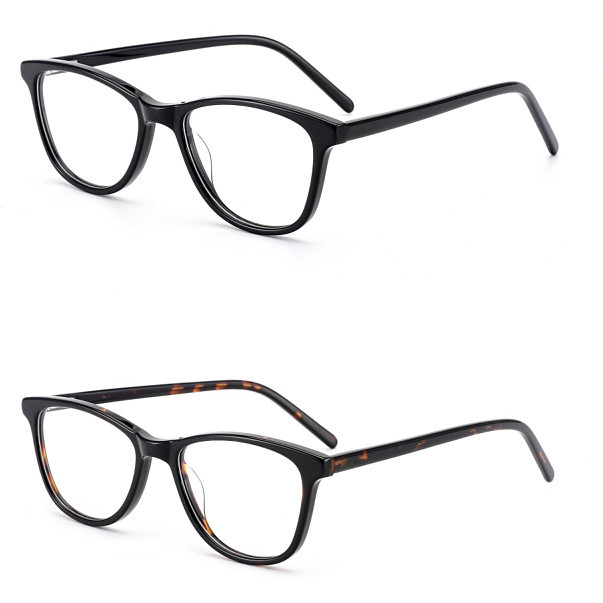 New Arrival Unisex Retro Acetate Full Frame Eyeglasses Custom Printed LOGO Fashionable Vintage Style