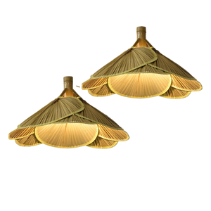 Lampade, Lampadari Personalizzati, Distintivo Intreccio Artigianale, Decorazione per Sale da Tè e Case Vacanza, Nostal - Product Image 1