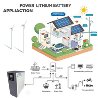 Batería Solar de Ciclo Profundo de 16 kWh, 51.2 V, 314 Ah, Fuera de la Red, con Módulo Solar para Balcón, Baterías de Iones de Litio para Equipos Médicos