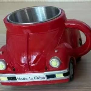 Taza de Café Divertida con Forma de Escarabajo, Taza de Café Única con Forma de Escarabajo, Taza para Bebidas Hecha a Mano con Forma de Auto, Adorno para Escritorio - Product Image 4