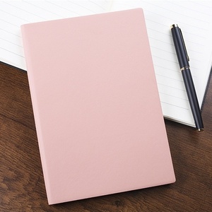 Hot bán hoàn hảo hardbound văn phòng làm việc máy tính xách tay PU Leather Bìa sinh viên A5 tùy chỉnh chủ đề may máy tính xách tay - Product Image 3