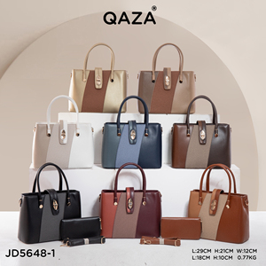 QAZA – Sacs à main et pochettes de luxe pour femme en cuir PU, ensemble de sacs fourre-tout, <span class=keywords><strong>sac</strong></span> à bandoulière célèbre, les dernières nouveautés pour femmes - Product Image 4