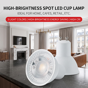 <span class=keywords><strong>Ampoule</strong></span> <span class=keywords><strong>LED</strong></span> COB en aluminium moderne GU10 MR16 AC 85-265V <span class=keywords><strong>12V</strong></span>, CRI élevé, projecteur super lumineux <span class=keywords><strong>pour</strong></span> l'éclairage intérieur de la maison - Product Image 1