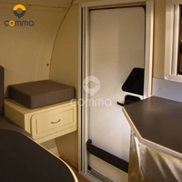 Camping-car, caravane, caravane à toit relevable, petite caravane australienne avec éclairage LED