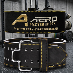 Cinturón de Levantamiento de Pesas de Cuero Personalizado con Hebilla de Liberación Rápida, Soporte Lumbar y de Cintura para Gimnasio y Fitness para Adultos - Diseño Envolvente - Product Image 3